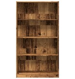 VidaXL Boekenkast 80x24x143 cm bewerkt hout oud houtkleurig