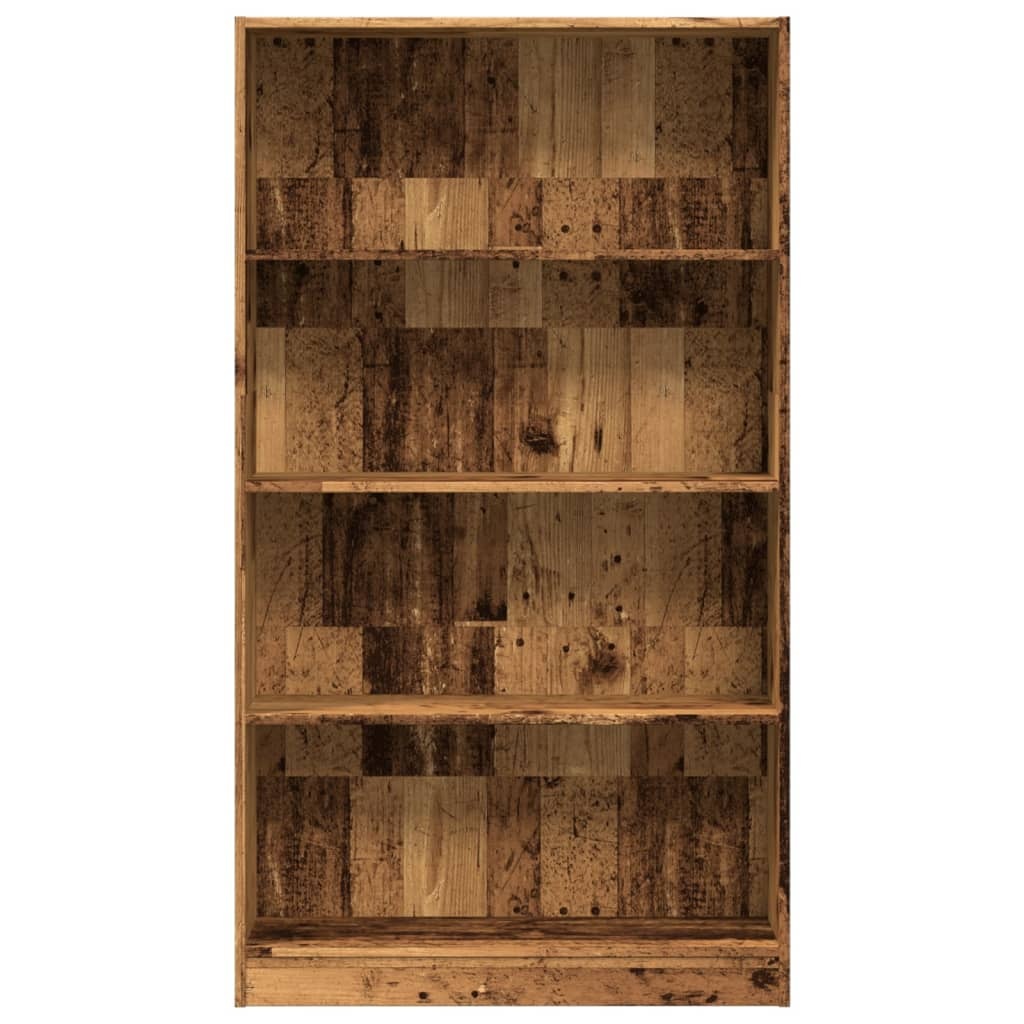 VidaXL Boekenkast 80x24x143 cm bewerkt hout oud houtkleurig