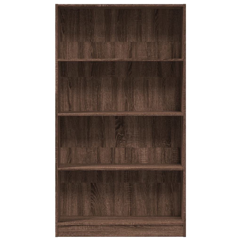 VidaXL Boekenkast 80x24x143 cm bewerkt hout bruin eikenkleurig