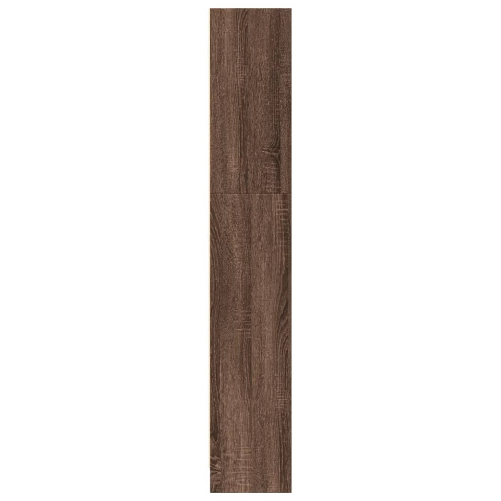 VidaXL Boekenkast 80x24x143 cm bewerkt hout bruin eikenkleurig