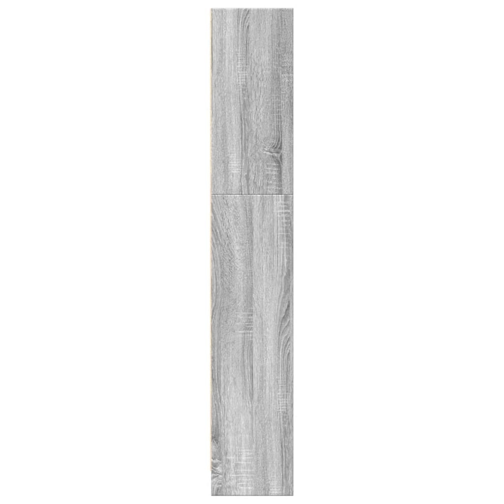 VidaXL Boekenkast 80x24x143 cm bewerkt hout grijs sonoma eikenkleurig