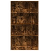 VidaXL Boekenkast 80x24x143 cm bewerkt hout gerookt eikenkleurig