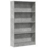 VidaXL Boekenkast 80x24x143 cm bewerkt hout betongrijs