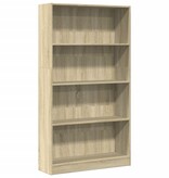 VidaXL Boekenkast 80x24x143 cm bewerkt hout sonoma eikenkleurig