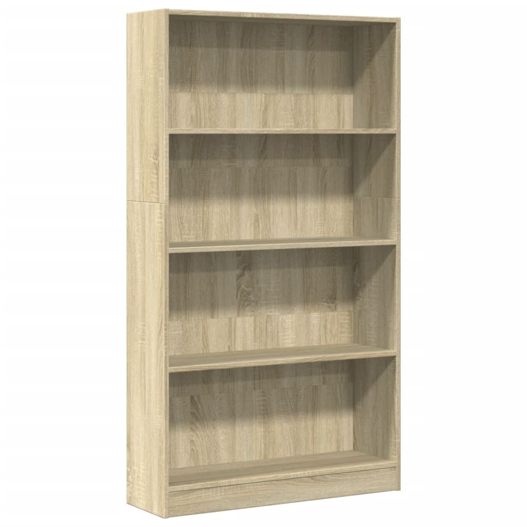 VidaXL Boekenkast 80x24x143 cm bewerkt hout sonoma eikenkleurig