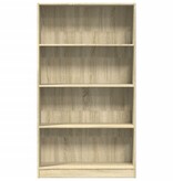 VidaXL Boekenkast 80x24x143 cm bewerkt hout sonoma eikenkleurig