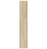 VidaXL Boekenkast 80x24x143 cm bewerkt hout sonoma eikenkleurig