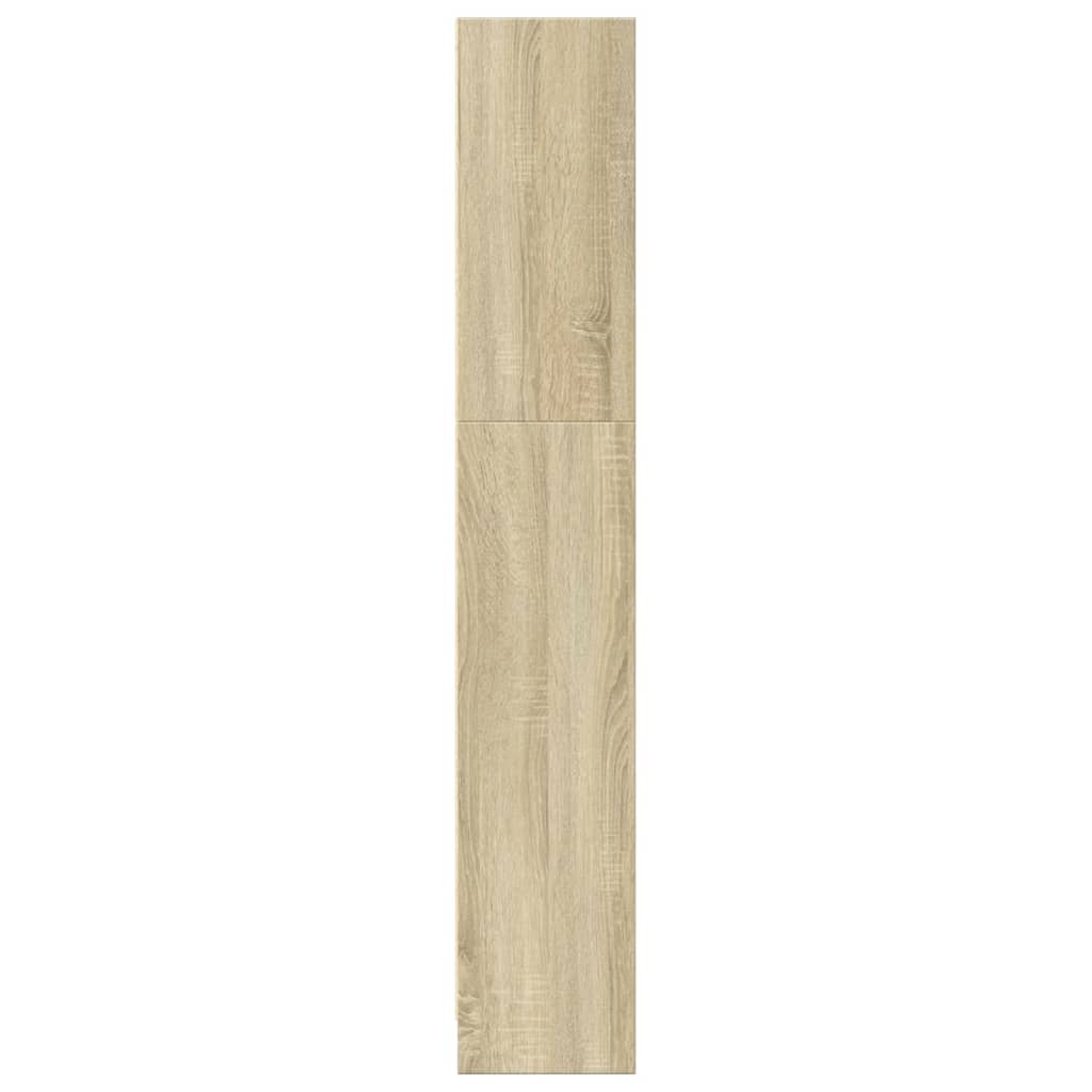 VidaXL Boekenkast 80x24x143 cm bewerkt hout sonoma eikenkleurig