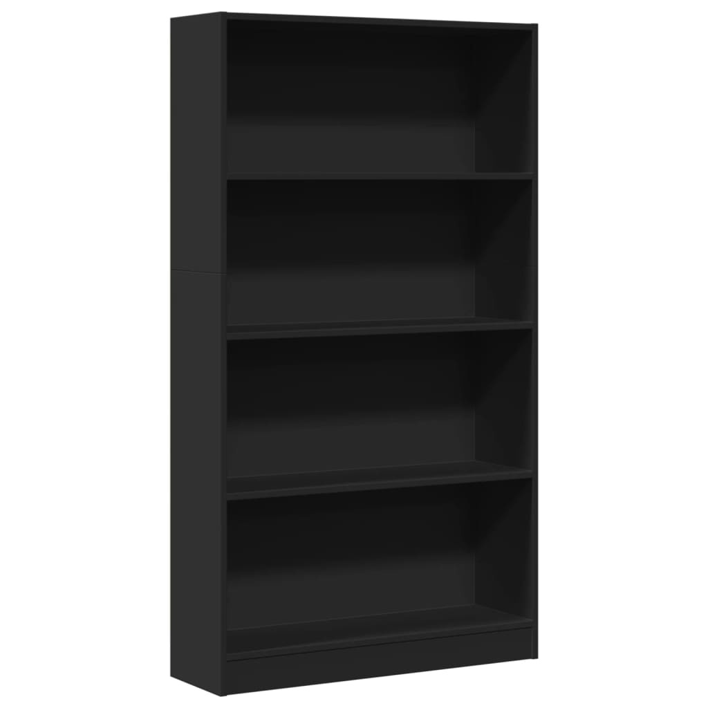 VidaXL Boekenkast 80x24x143 cm bewerkt hout zwart