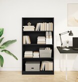 VidaXL Boekenkast 80x24x143 cm bewerkt hout zwart