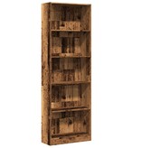 VidaXL Boekenkast 60x24x176 cm bewerkt hout oud houtkleurig