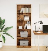 VidaXL Boekenkast 60x24x176 cm bewerkt hout oud houtkleurig