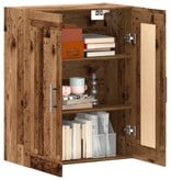 VidaXL Wandkast 69,5x34x90 cm bewerkt hout oud houtkleurig