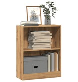 VidaXL Boekenkast 60x24x76 cm bewerkt hout artisanaal eikenkleurig