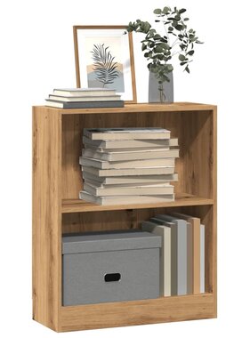 VidaXL Boekenkast 60x24x76 cm bewerkt hout artisanaal eikenkleurig