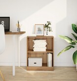 VidaXL Boekenkast 60x24x76 cm bewerkt hout artisanaal eikenkleurig