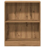 VidaXL Boekenkast 60x24x76 cm bewerkt hout artisanaal eikenkleurig