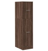 VidaXL Apothekerskast 30x41x118 cm bewerkt hout bruin eikenkleurig