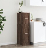 VidaXL Apothekerskast 30x41x118 cm bewerkt hout bruin eikenkleurig