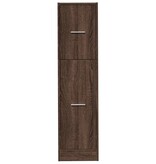 VidaXL Apothekerskast 30x41x118 cm bewerkt hout bruin eikenkleurig