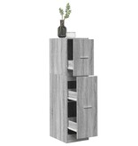 VidaXL Apothekerskast 30x41x118 cm bewerkt hout grijs sonoma eiken