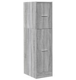 VidaXL Apothekerskast 30x41x118 cm bewerkt hout grijs sonoma eiken