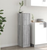 VidaXL Apothekerskast 30x41x118 cm bewerkt hout grijs sonoma eiken