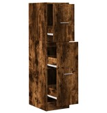 VidaXL Apothekerskast 30x41x118 cm bewerkt hout gerookt eikenkleurig