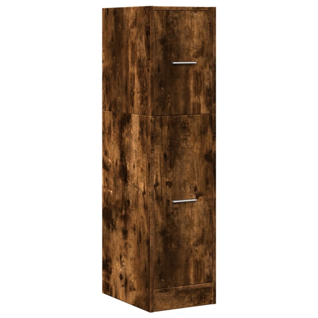 VidaXL Apothekerskast 30x41x118 cm bewerkt hout gerookt eikenkleurig