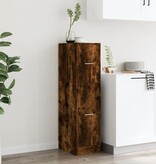 VidaXL Apothekerskast 30x41x118 cm bewerkt hout gerookt eikenkleurig
