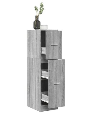 VidaXL Apothekerskast 30x41x118 cm bewerkt hout betongrijs