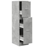 VidaXL Apothekerskast 30x41x118 cm bewerkt hout betongrijs