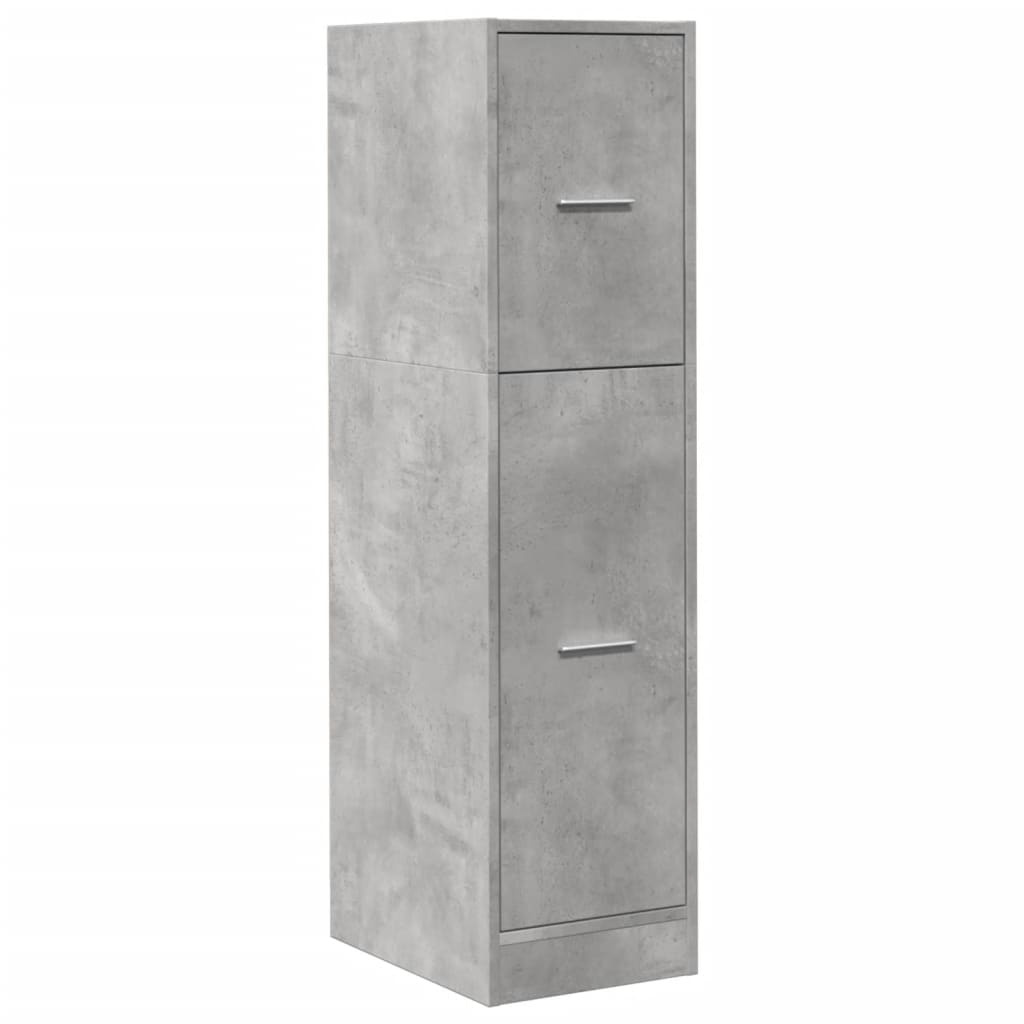 VidaXL Apothekerskast 30x41x118 cm bewerkt hout betongrijs