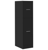 VidaXL Apothekerskast 30x41x118 cm bewerkt hout zwart