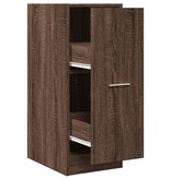 VidaXL Apothekerskast 30x41x77,5 cm bewerkt hout bruin eikenkleurig