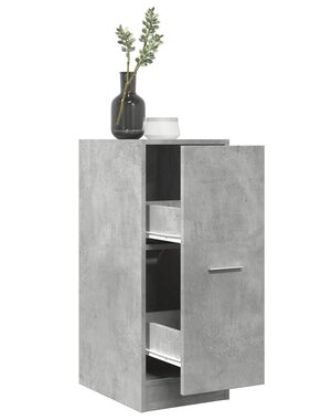 VidaXL Apothekerskast 30x41x77,5 cm bewerkt hout betongrijs