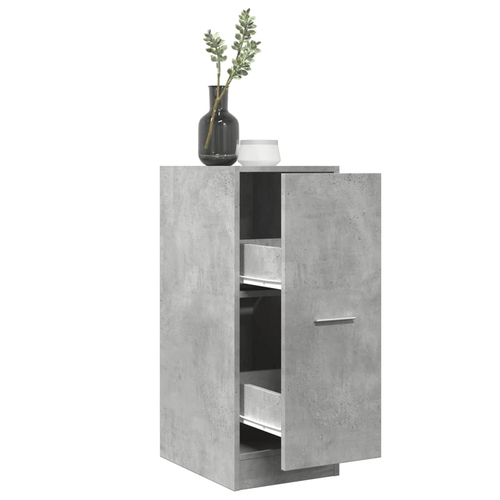 VidaXL Apothekerskast 30x41x77,5 cm bewerkt hout betongrijs