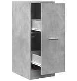 VidaXL Apothekerskast 30x41x77,5 cm bewerkt hout betongrijs