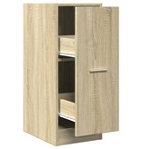 VidaXL Apothekerskast 30x41x77,5 cm bewerkt hout sonoma eikenkleurig
