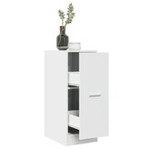 VidaXL Apothekerskast 30x41x77,5 cm bewerkt hout wit