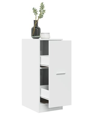 VidaXL Apothekerskast 30x41x77,5 cm bewerkt hout wit