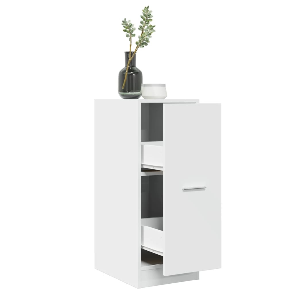 VidaXL Apothekerskast 30x41x77,5 cm bewerkt hout wit