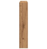 VidaXL Wandkast 80x15x80 cm bewerkt hout artisanaal eikenkleur
