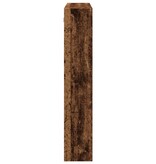 VidaXL Wandkast 80x15x80 cm bewerkt hout oud houtkleurig