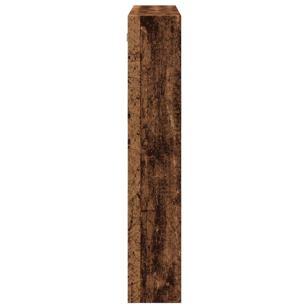 VidaXL Wandkast 80x15x80 cm bewerkt hout oud houtkleurig