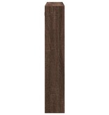 VidaXL Wandkast 80x15x80 cm bewerkt hout bruin eikenkleur
