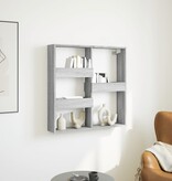 VidaXL Wandkast 80x15x80 cm bewerkt hout grijs sonoma eikenkleurig