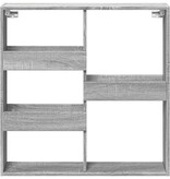 VidaXL Wandkast 80x15x80 cm bewerkt hout grijs sonoma eikenkleurig