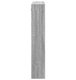 VidaXL Wandkast 80x15x80 cm bewerkt hout grijs sonoma eikenkleurig