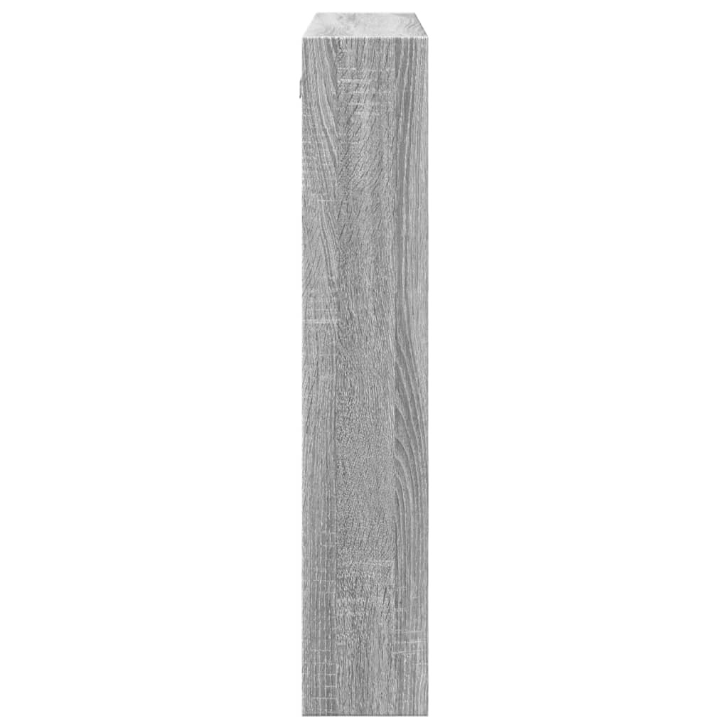 VidaXL Wandkast 80x15x80 cm bewerkt hout grijs sonoma eikenkleurig